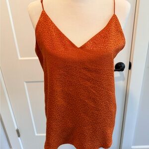 Express Burnt Orange Leopard Cami Top